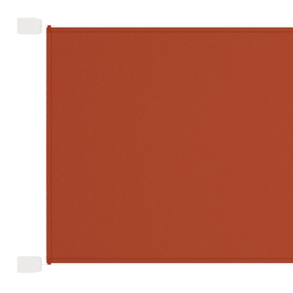 vidaXL Markis vertikal terrakotta 100x1200 cm oxfordtyg