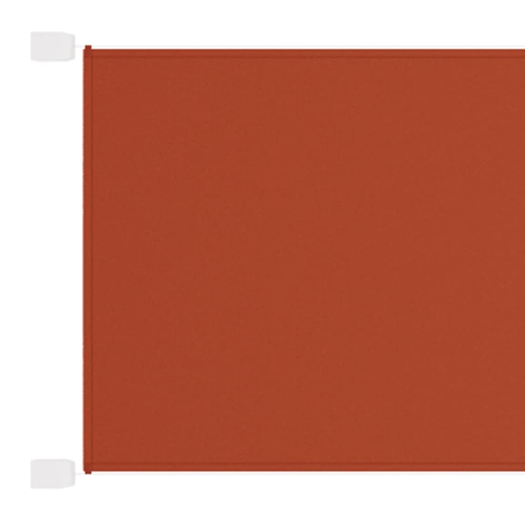 vidaXL Markis vertikal terrakotta 140x800 cm oxfordtyg
