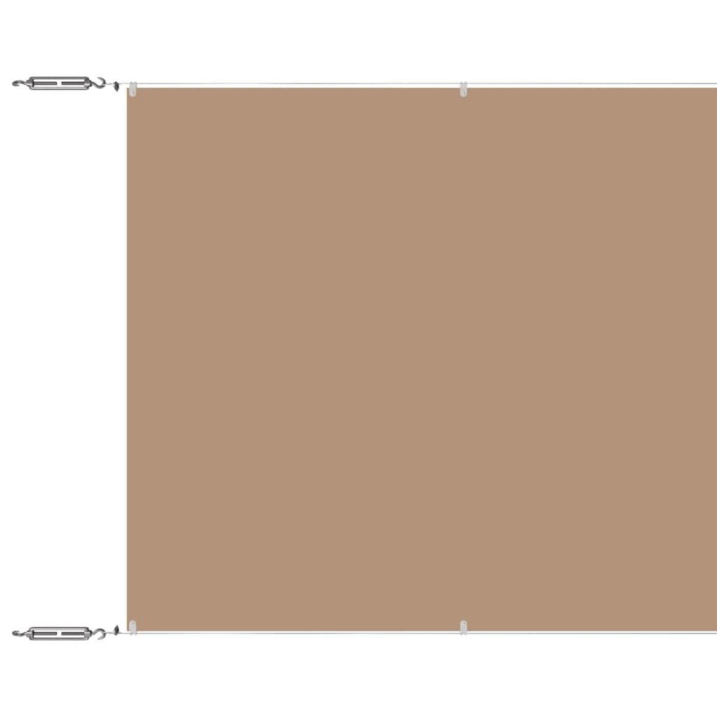 vidaXL Markis vertikal taupe 60x1200 cm oxfordtyg