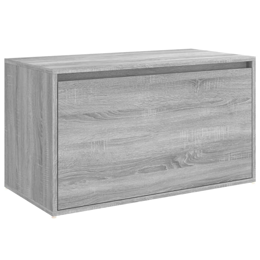 vidaXL Hallbänk 80x40x45 cm grå sonoma-ek konstruerat trä