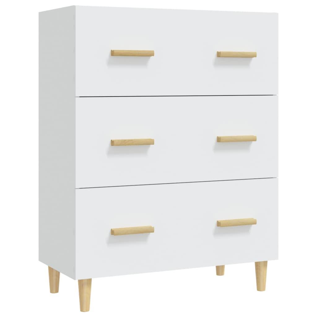 vidaXL Skänk vit 70x34x90 cm konstruerat trä