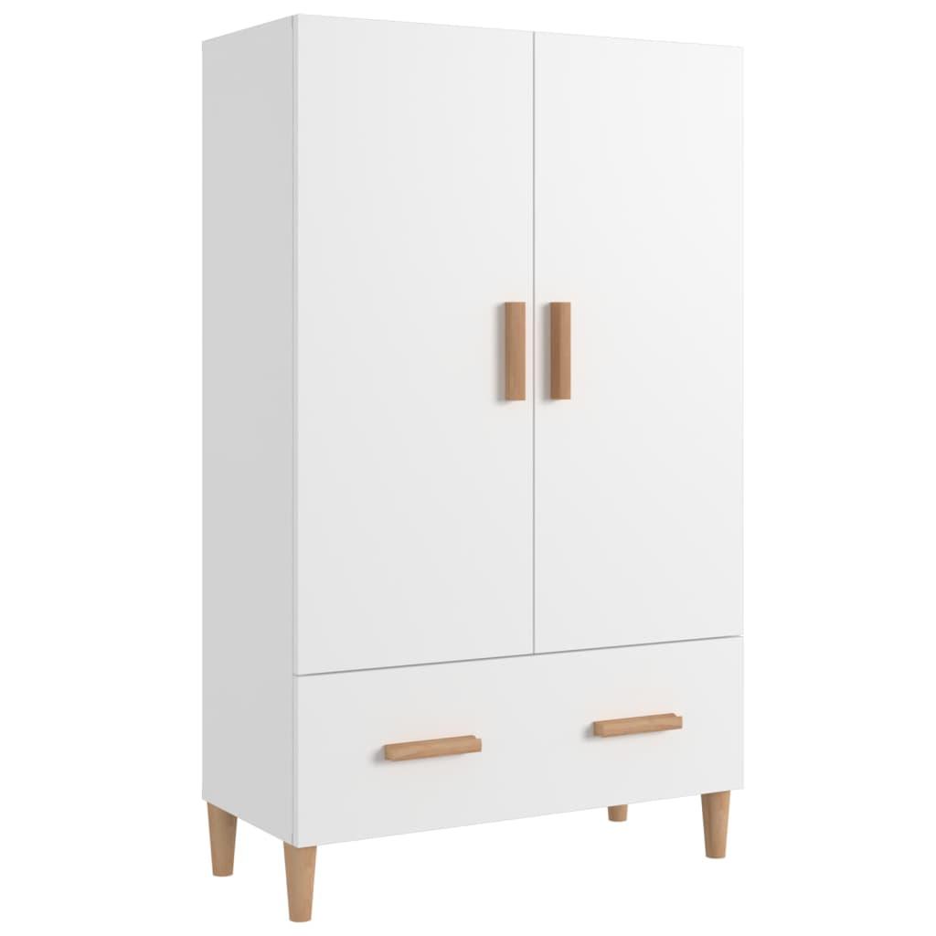 vidaXL Skänk vit 70x31x115 cm konstruerat trä