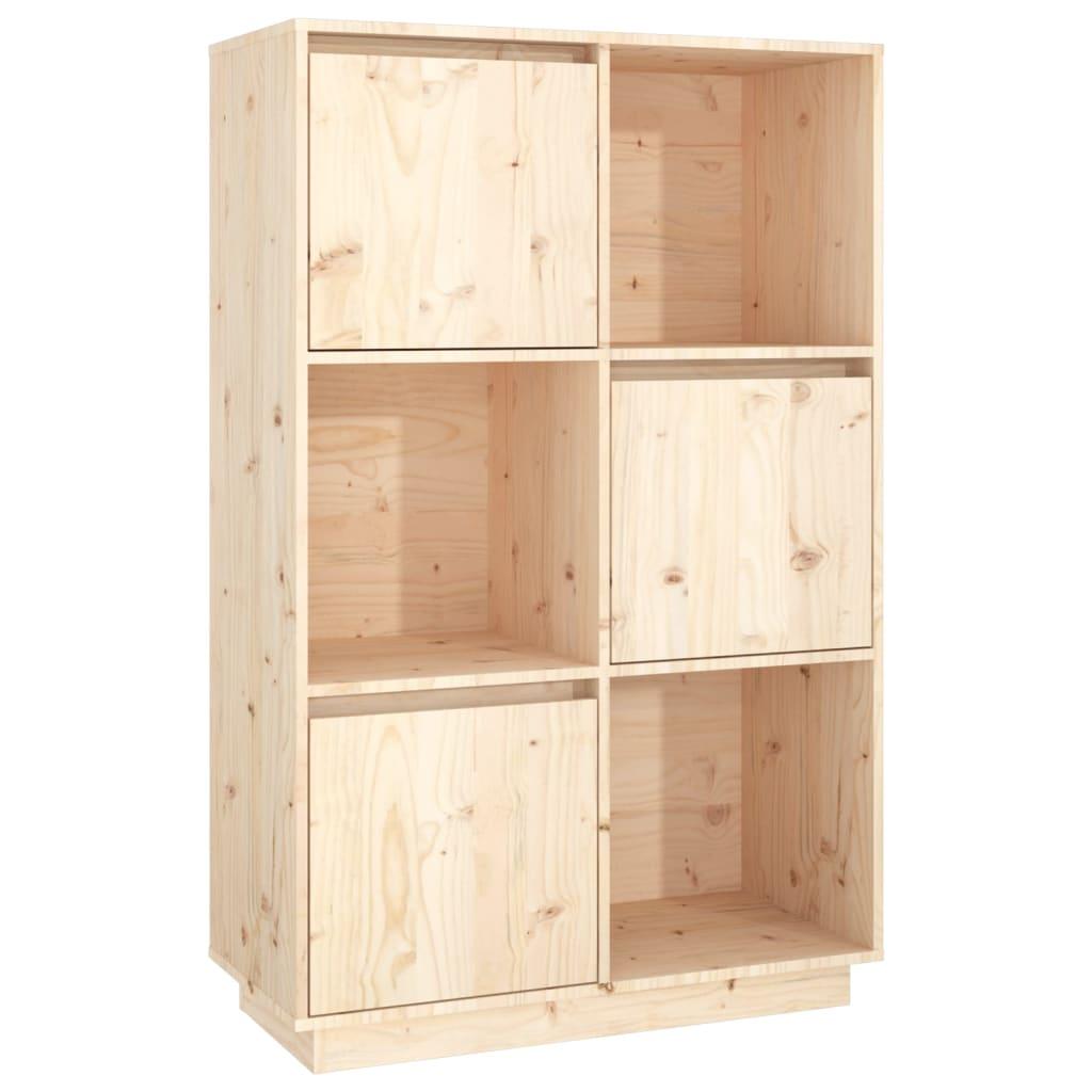 vidaXL Högskåp 74x35x117 cm massiv furu