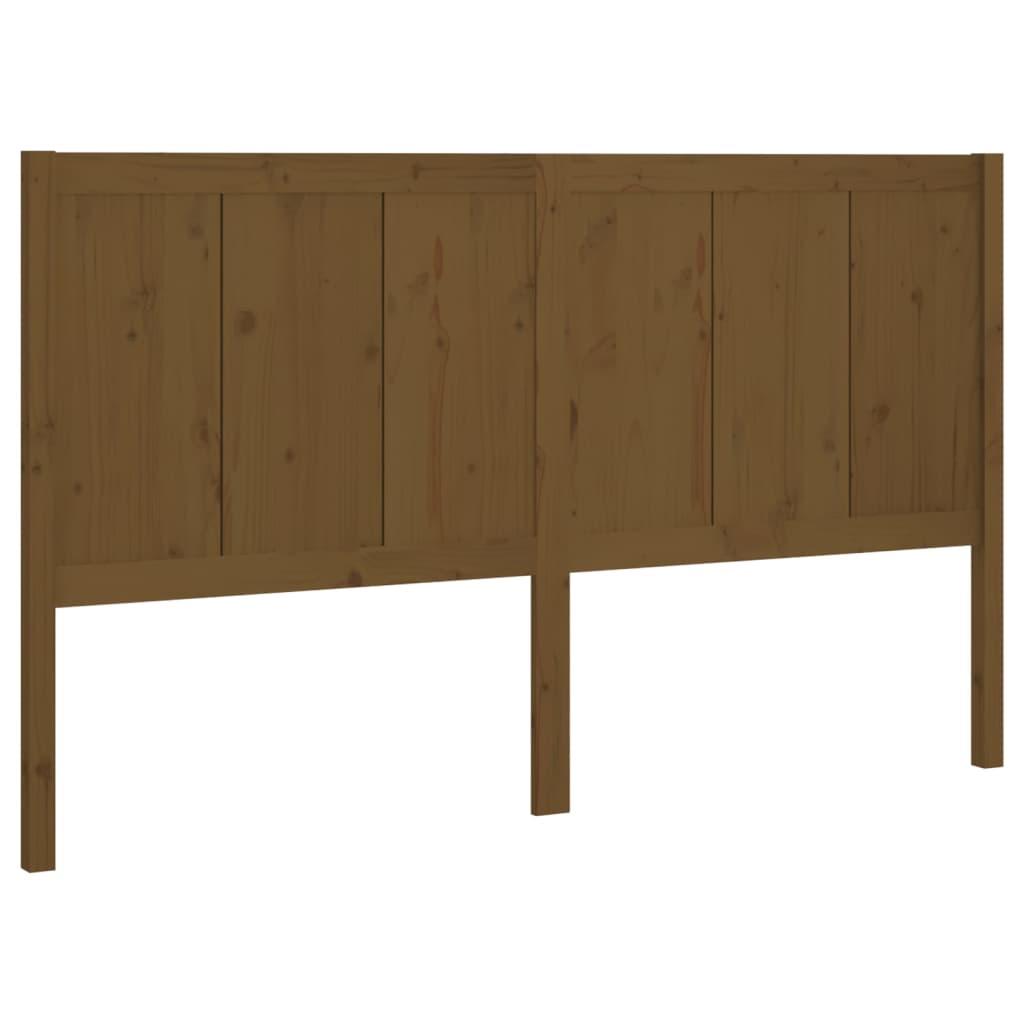 vidaXL Sänggavel honungsbrun 205,5x4x100 cm massiv furu