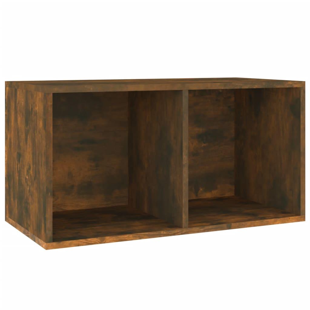 vidaXL Vinylhylla rökfärgad ek 71x34x36 cm konstruerat trä