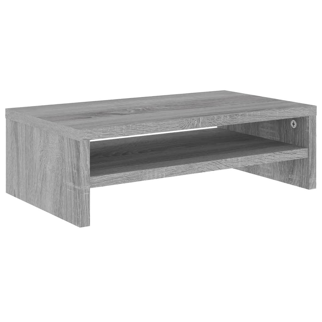 vidaXL Skärmställ grå sonoma 42x24x13 cm konstruerat trä