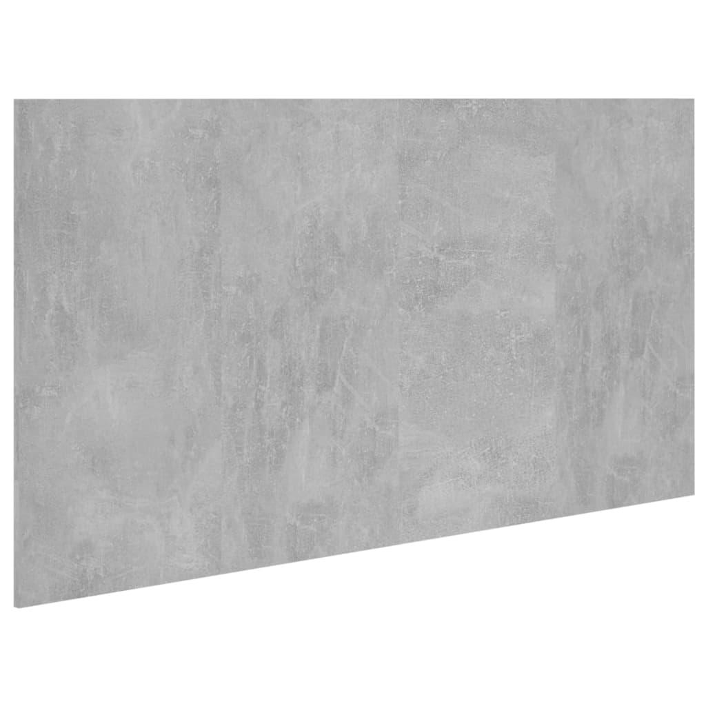 vidaXL Sänggavel betonggrå 160x1,5x80 cm konstruerat trä
