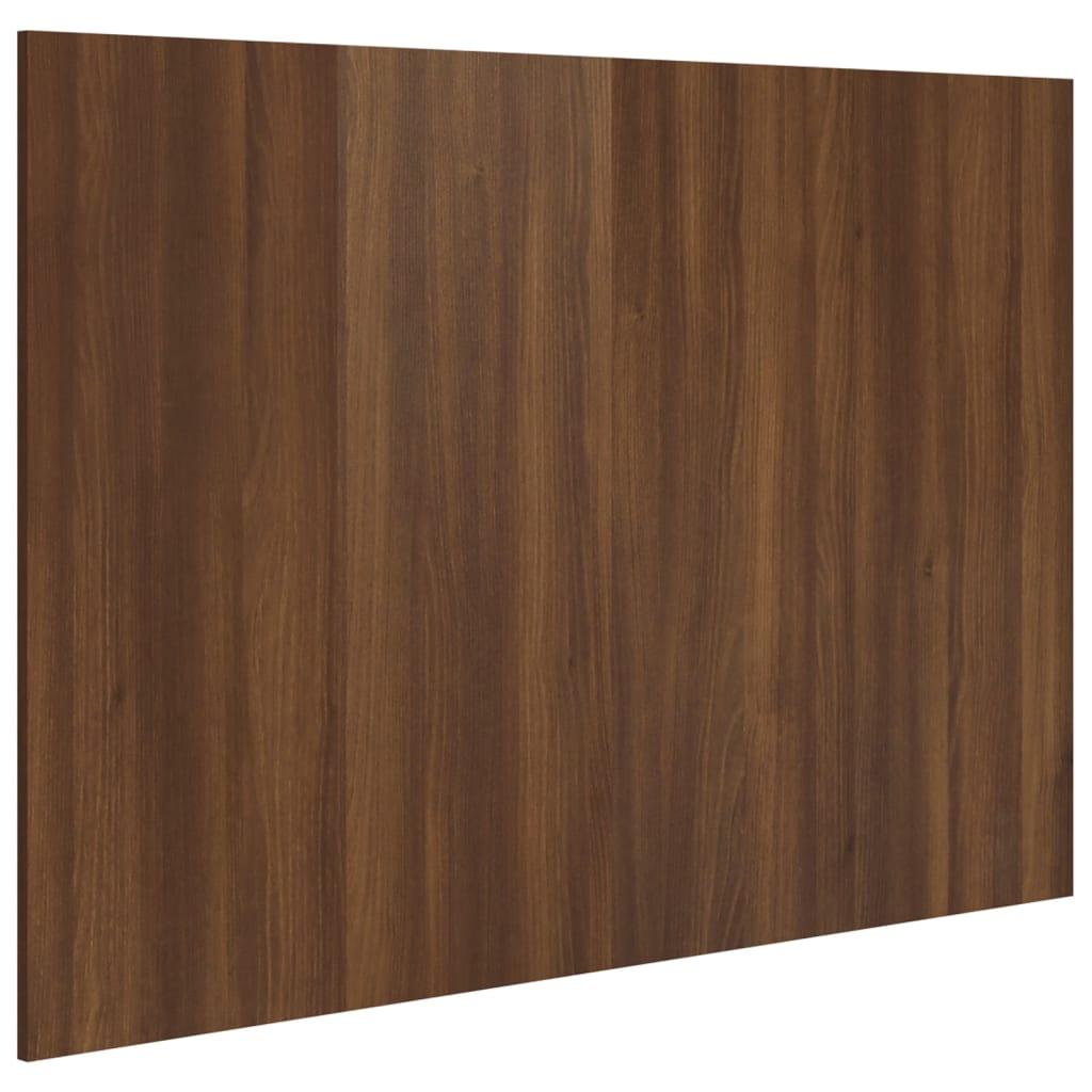 vidaXL Sänggavel brun ek 120x1,5x80 cm konstruerat trä