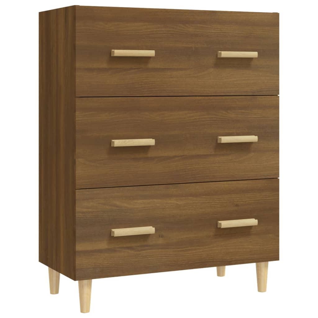 vidaXL Skänk brun ek 70x34x90 cm konstruerat trä