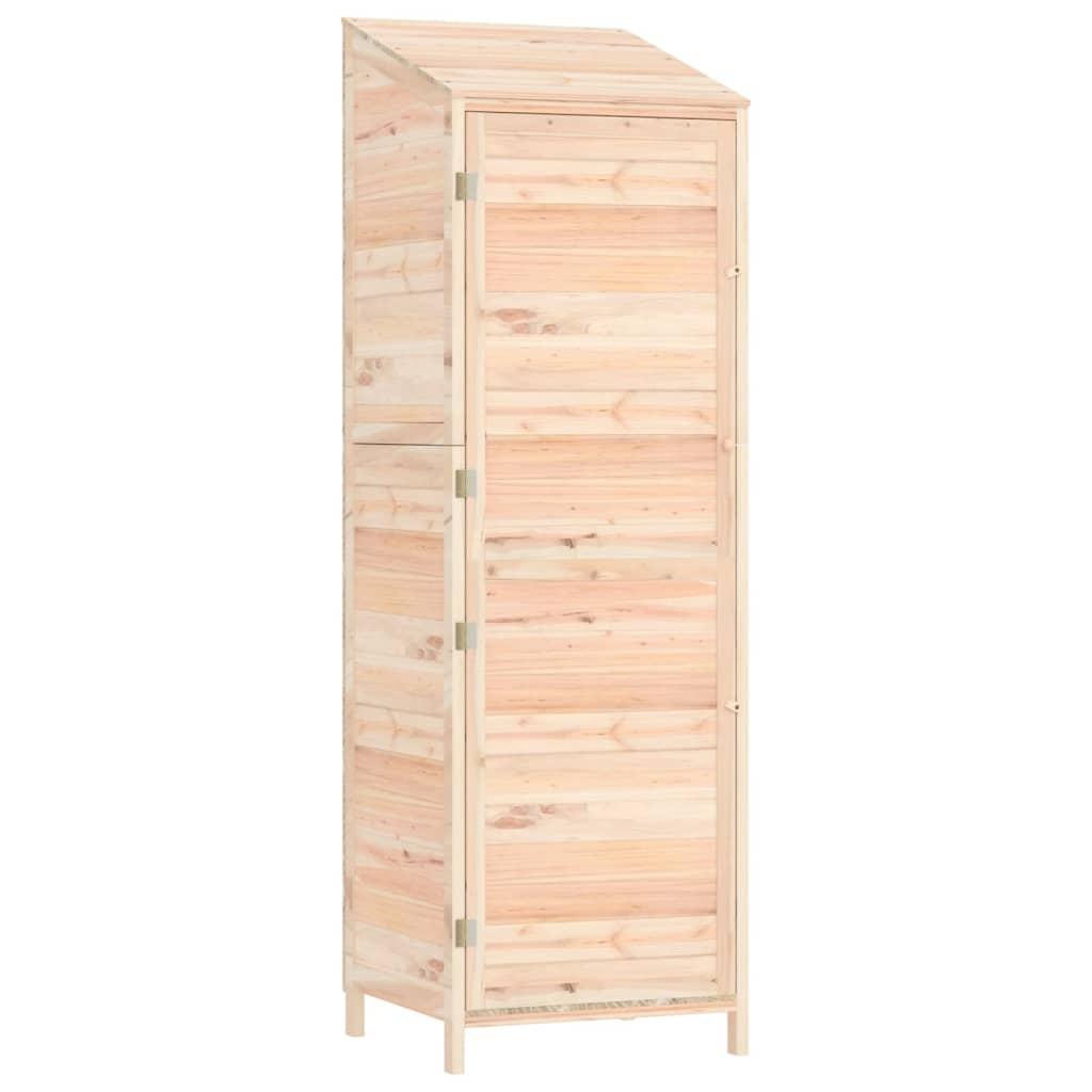 vidaXL Trädgårdsbod 55x52x174,5 cm massivt granträ