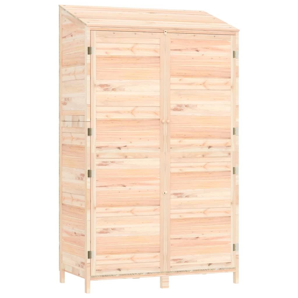 vidaXL Trädgårdsbod 102x52x174,5 cm massivt granträ