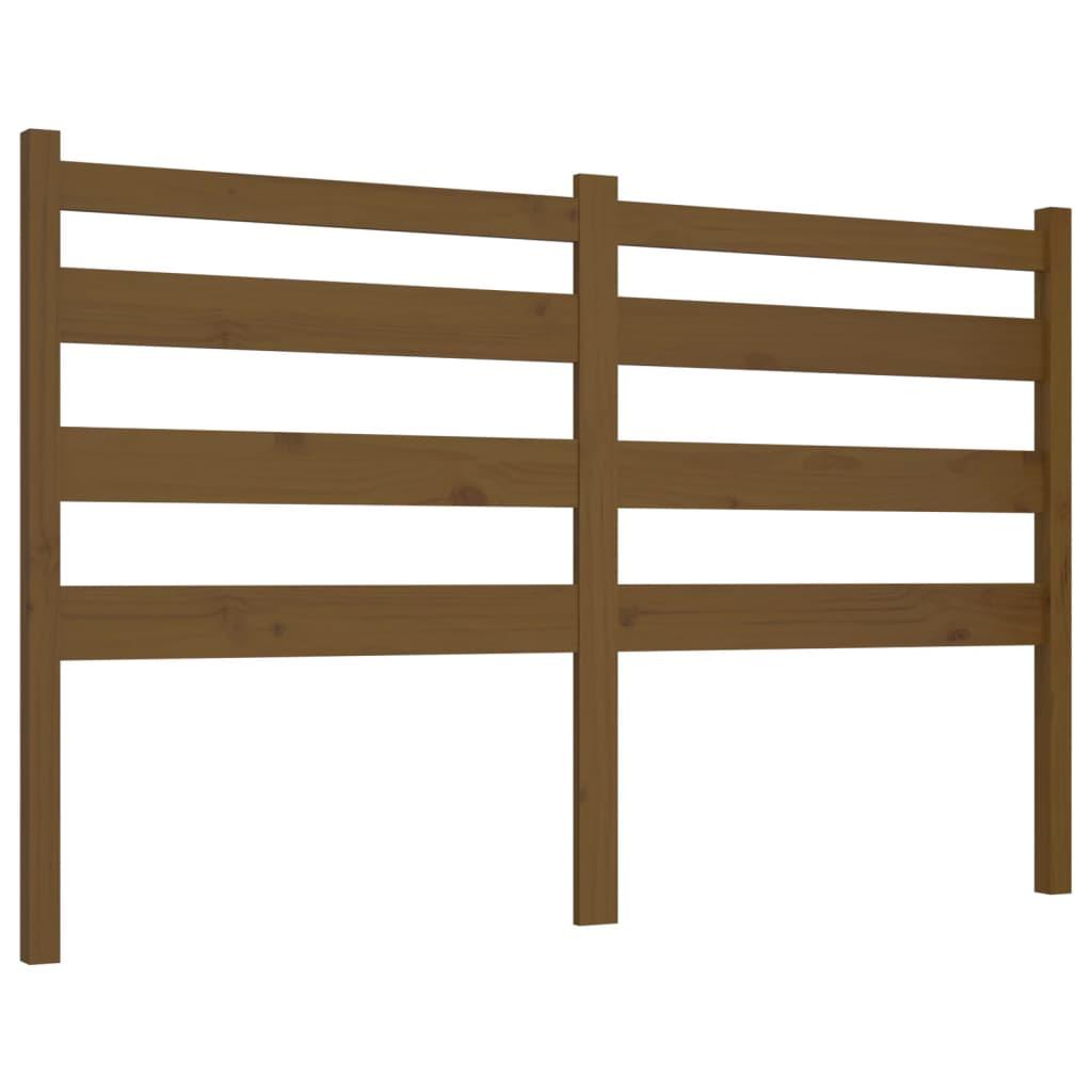 vidaXL Sänggavel honungsbrun 141x4x100 cm massiv furu