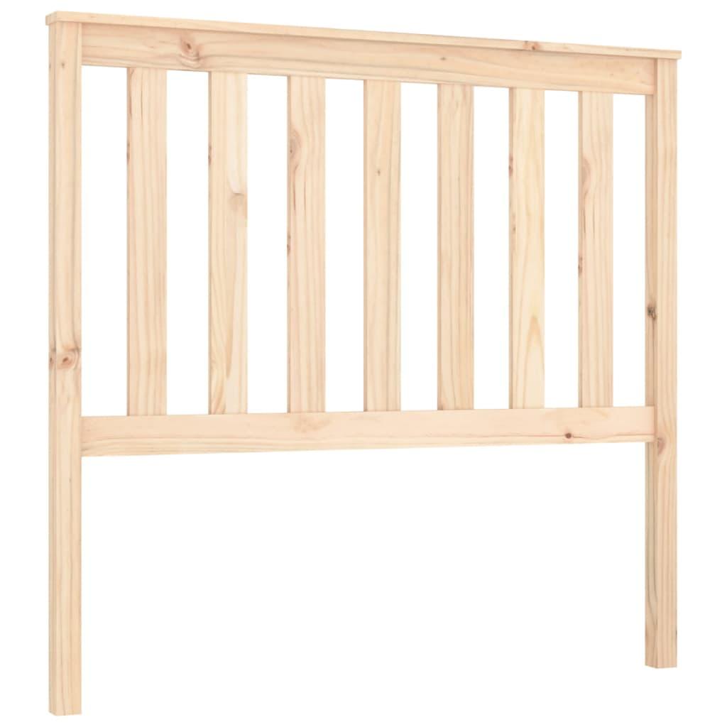 vidaXL Sänggavel 106x6x101 cm massiv furu
