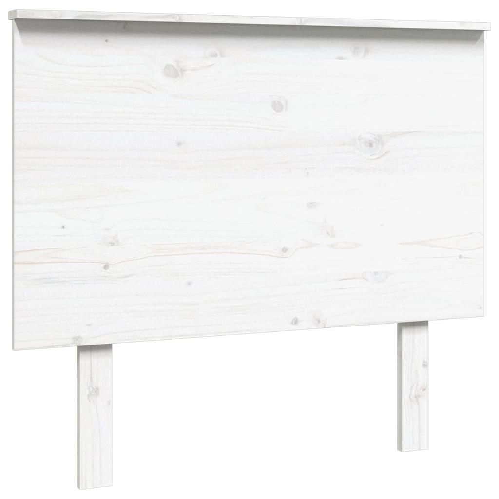 vidaXL Sänggavel vit 94x6x82,5 cm massiv furu