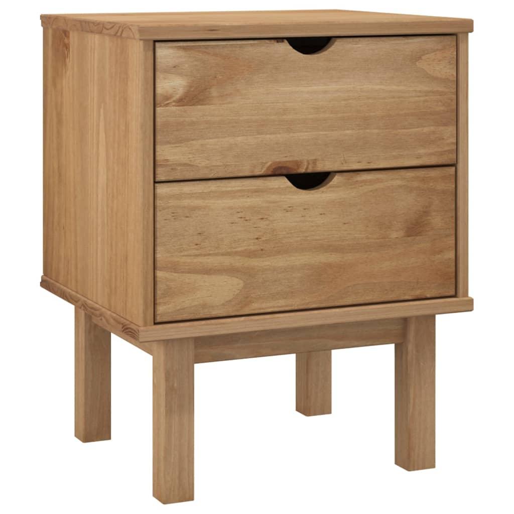 vidaXL Sängbord OTTA 45x39x57 cm massiv furu