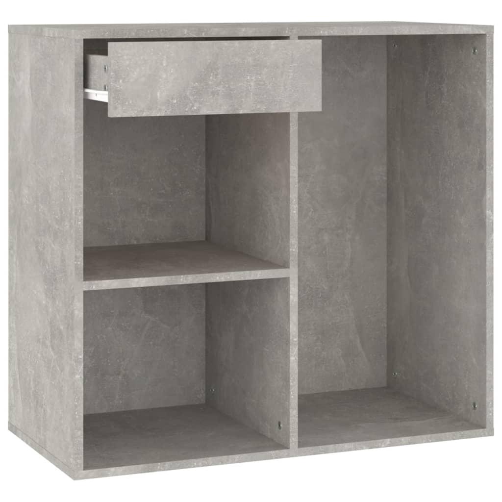 vidaXL Sminkskåp betonggrå 80x40x75 cm konstruerat trä