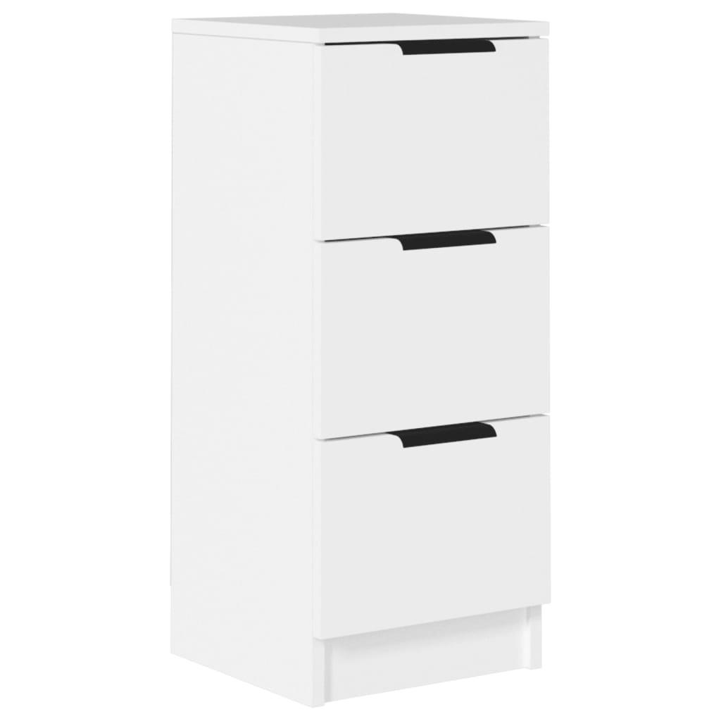 vidaXL Skänk vit 30x30x70 cm konstruerat trä