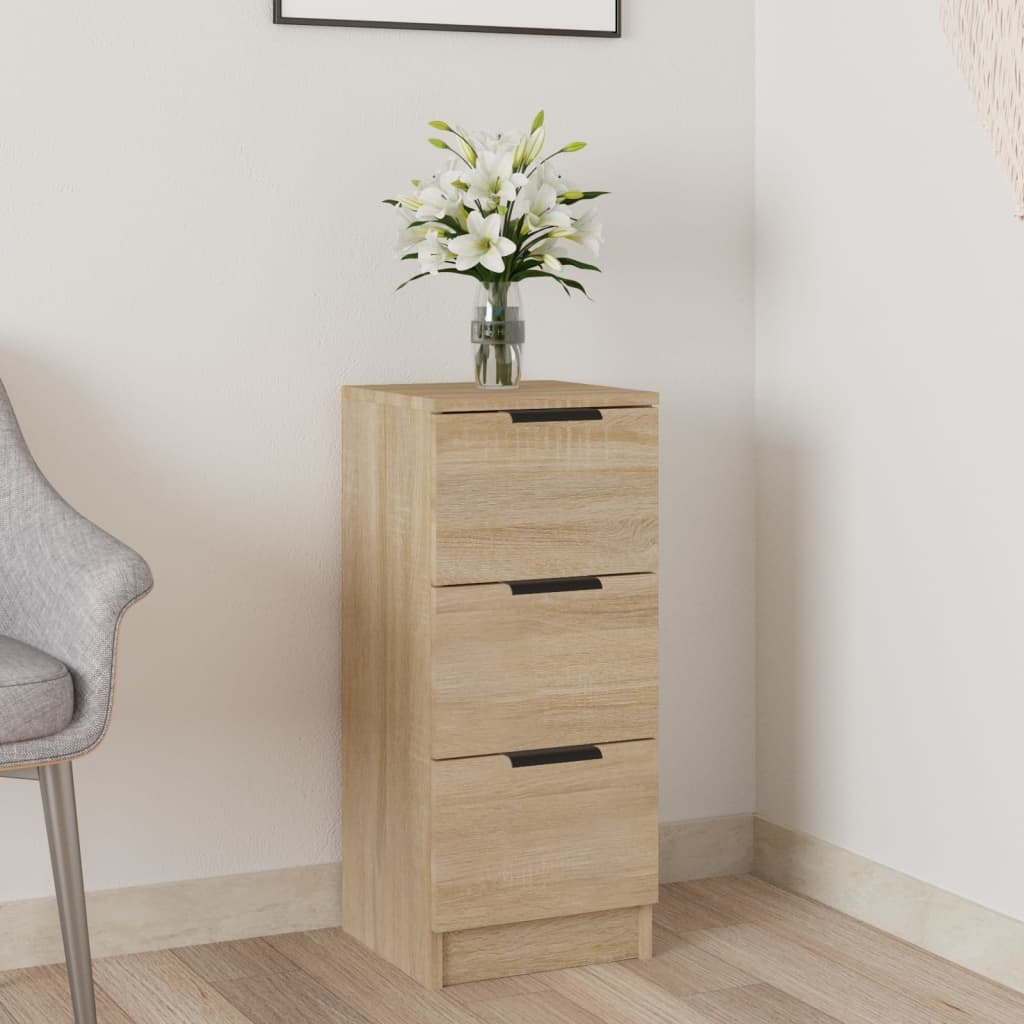 vidaXL Skänk sonoma-ek 30x30x70 cm konstruerat trä