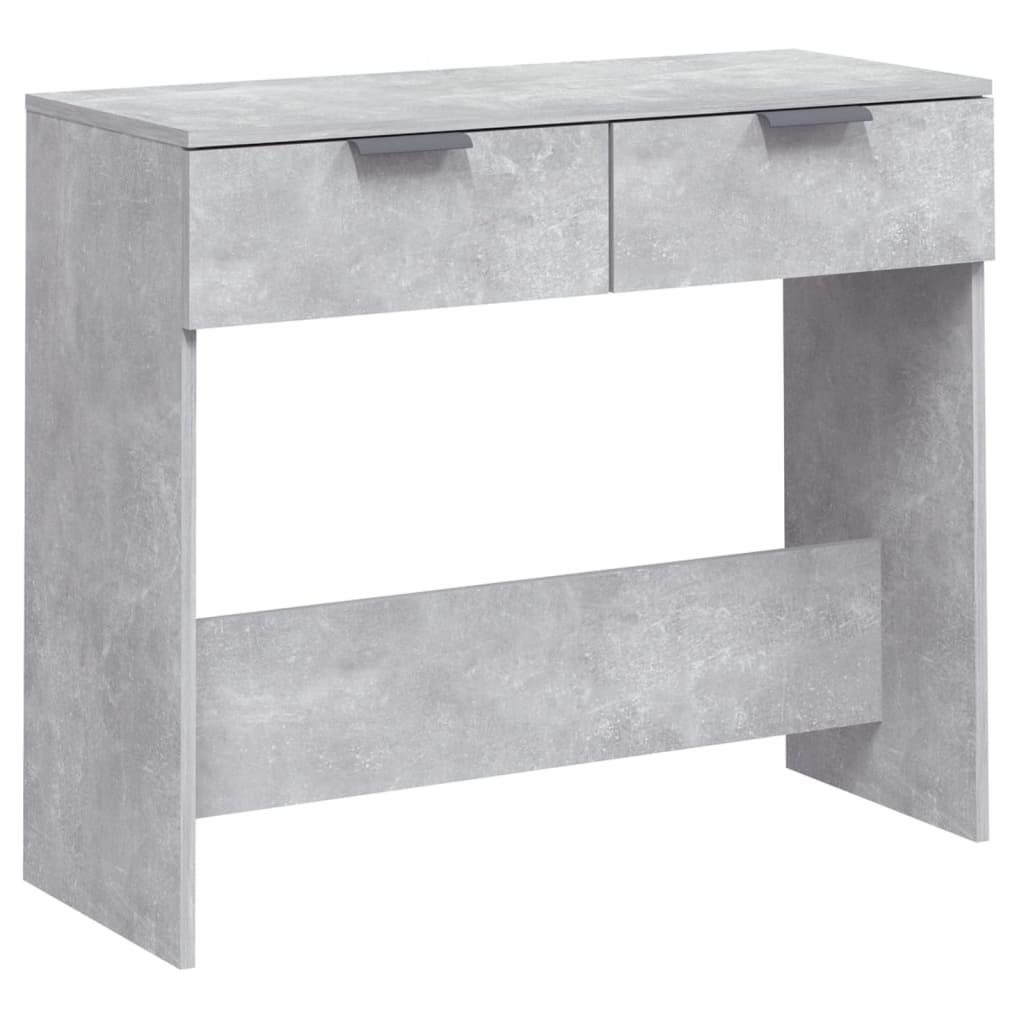 vidaXL Konsolbord betonggrå 90x36x75 cm konstruerat trä