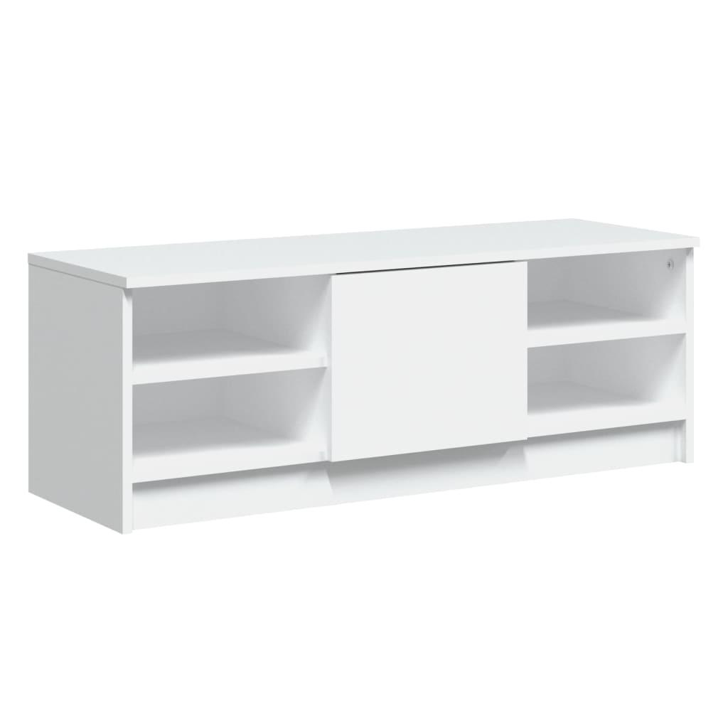 vidaXL Tv-bänk vit 102x35,5x36,5 cm konstruerat trä