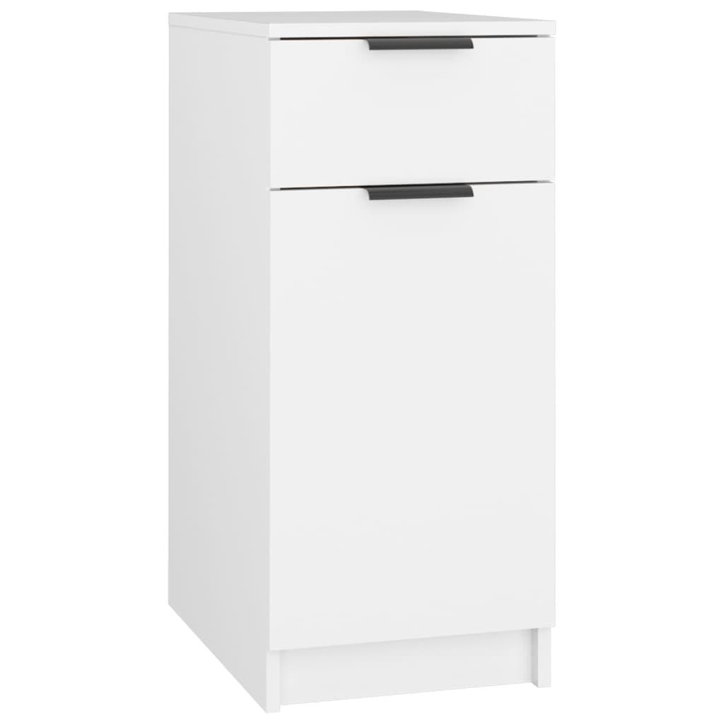 vidaXL Byrå med lådor vit 33,5x50x75 cm konstruerat trä