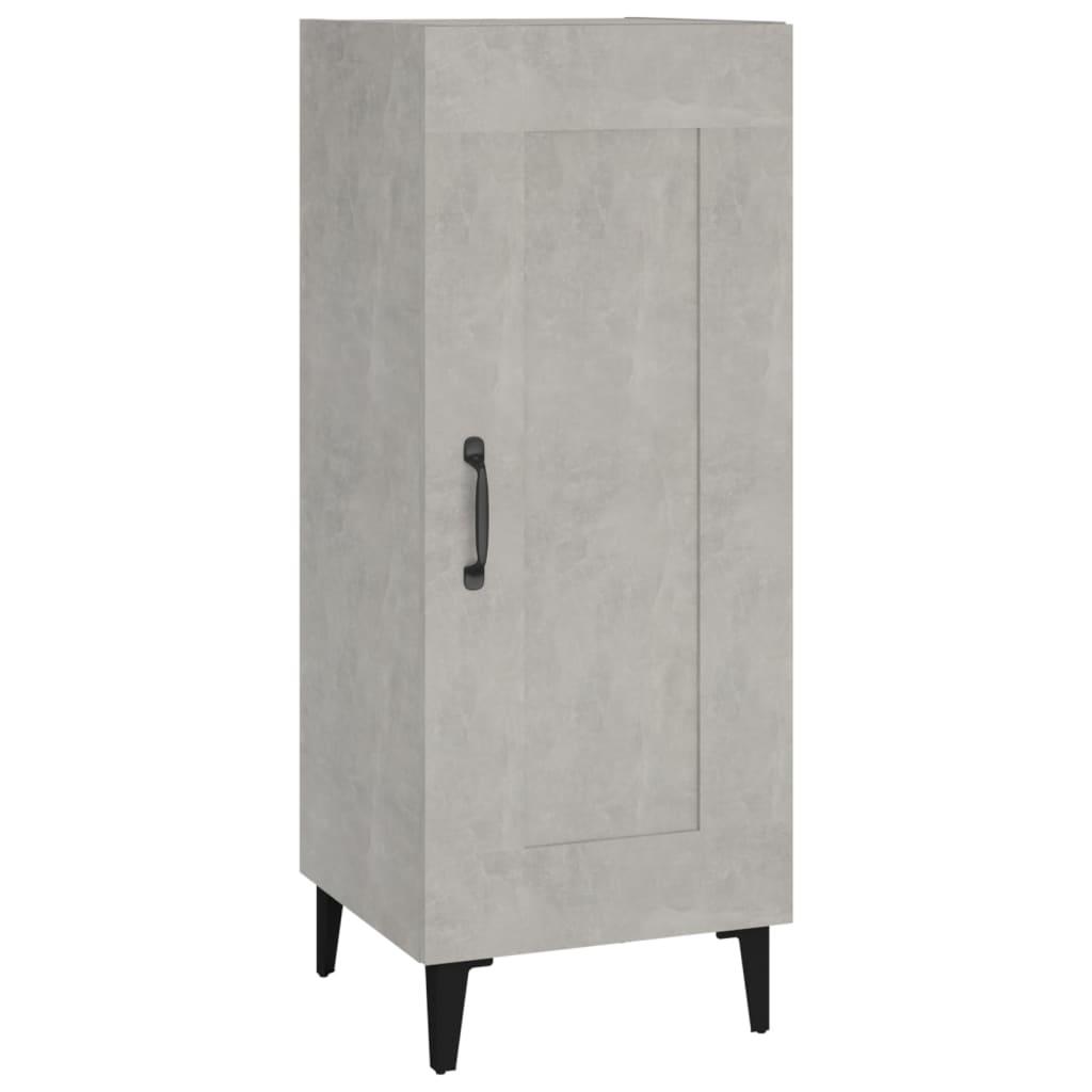 vidaXL Skänk betonggrå 34,5x34x90 cm konstruerat trä