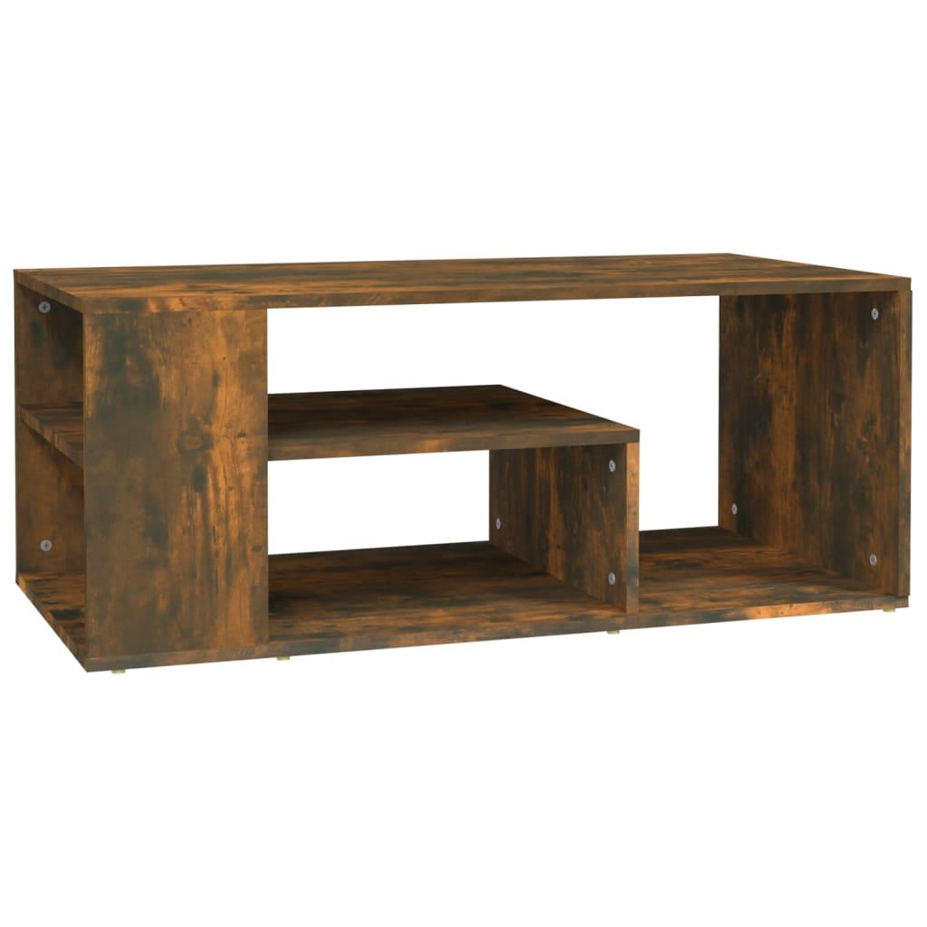 vidaXL Soffbord rökfärgad ek 100x50x40 cm konstruerat trä