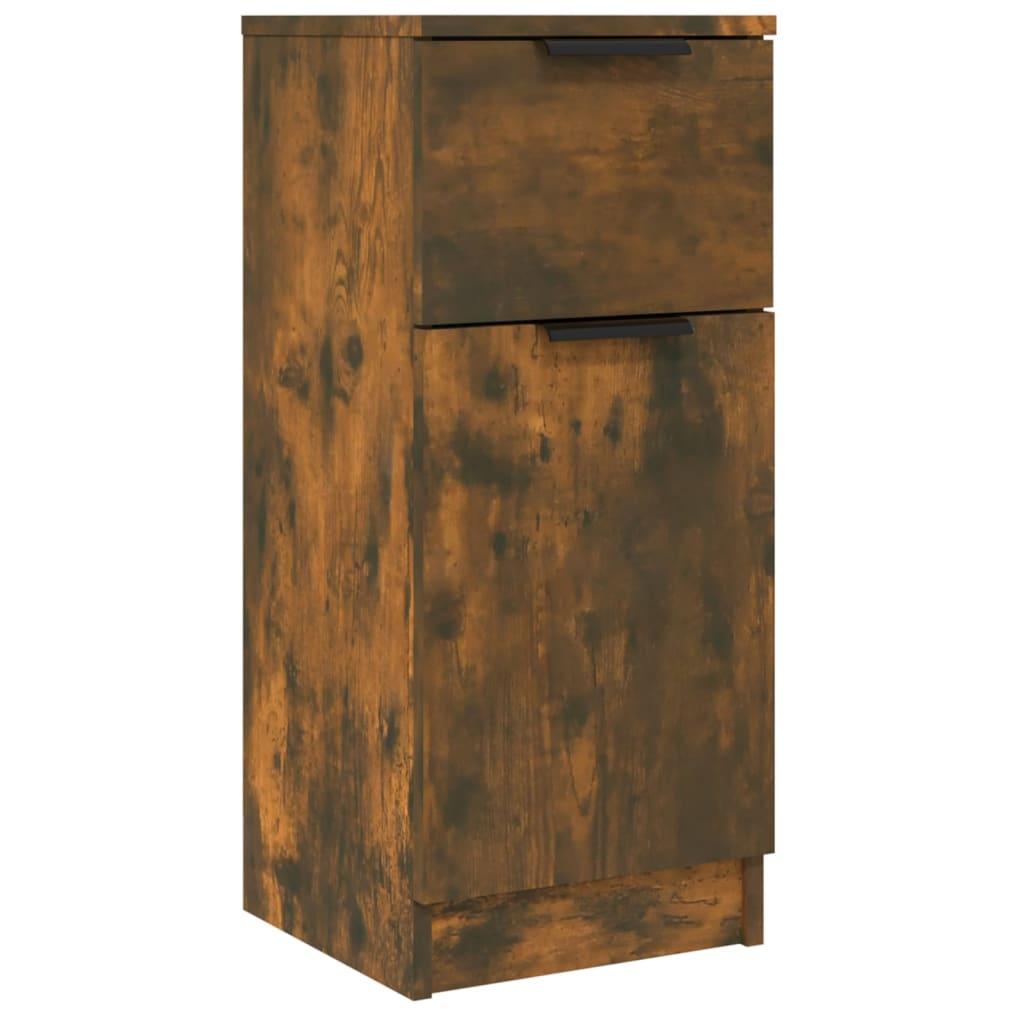 vidaXL Förvaringsskåp rökfärgad ek 30x30x70 cm konstruerat trä