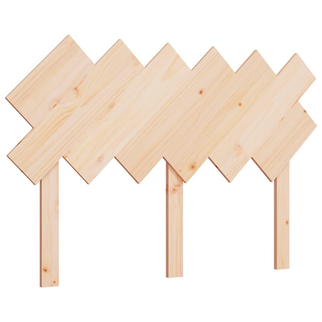 vidaXL Sänggavel 122,5x3x80,5 cm massiv furu