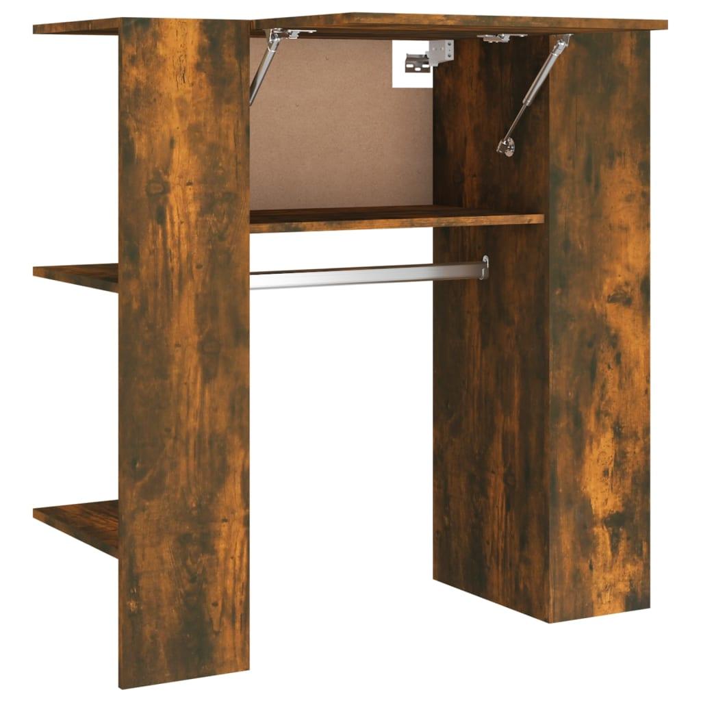 vidaXL Hallskåp rökfärgad ek 97,5x37x99 cm konstruerat trä