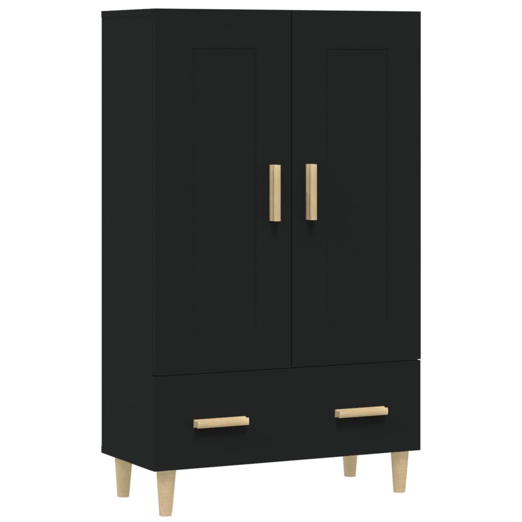 vidaXL Skåp svart 70x31x115 cm konstruerat trä
