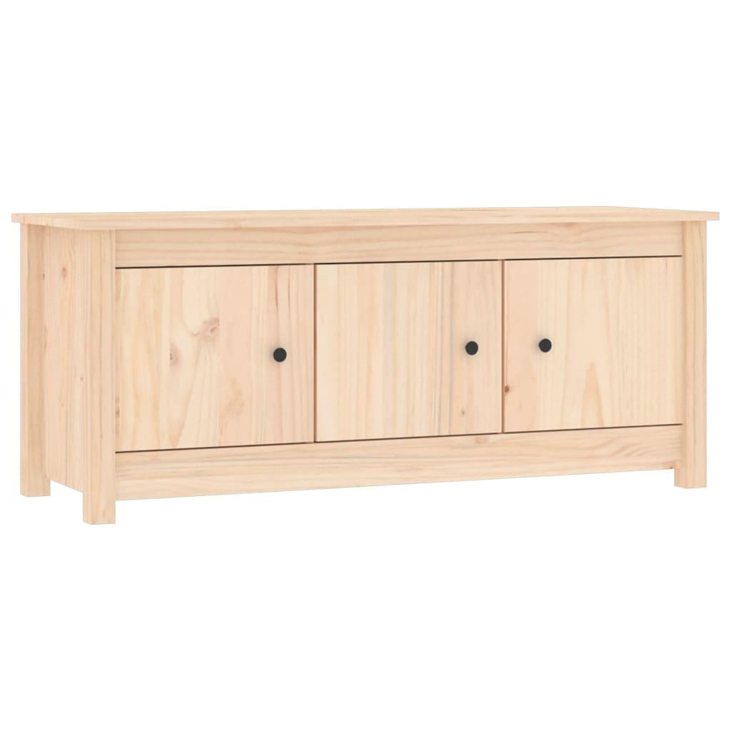 vidaXL Skoskåp 110x38x45,5 cm massiv furu