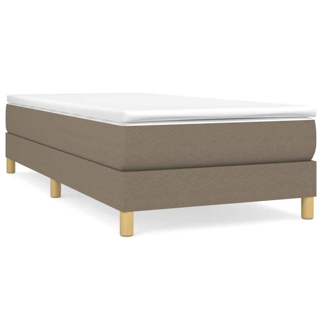 vidaXL Sängram taupe 80x200 cm tyg