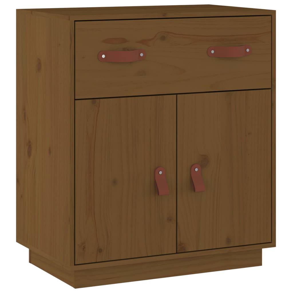 vidaXL Skänk honungsbrun 65,5x40x75 cm massiv furu