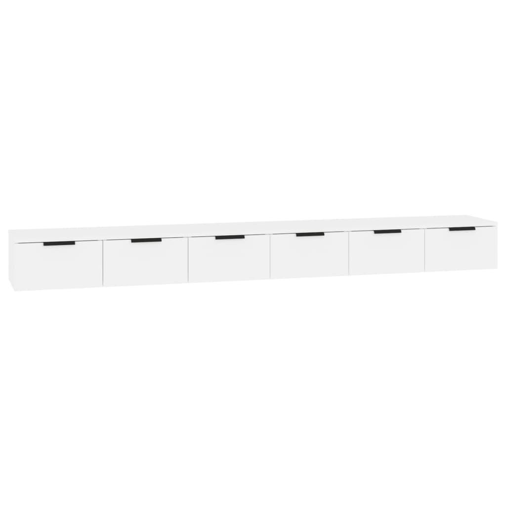 vidaXL Väggskåp 2 st vit 102x30x20 cm konstruerat trä