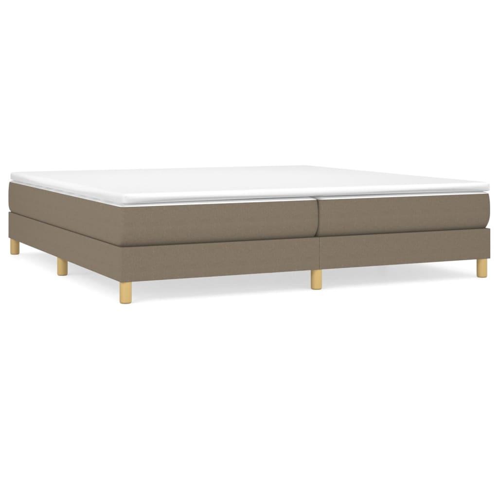 vidaXL Sängram taupe tyg 200x200 cm