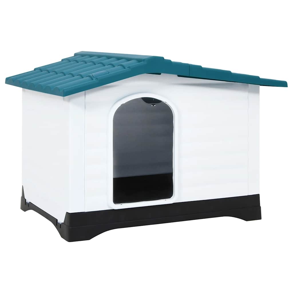 vidaXL Hundkoja blå 90,5x68x66 cm polypropylen