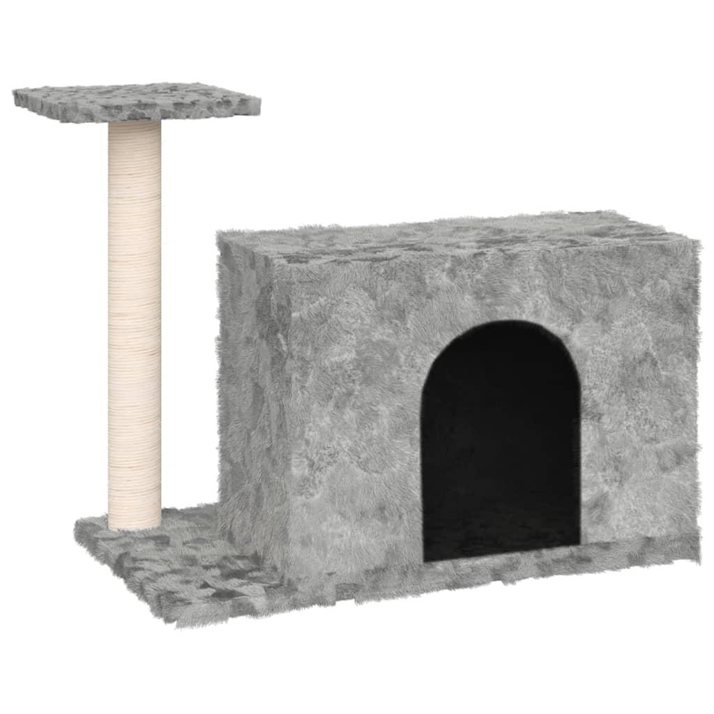 vidaXL Klösträd med klöspelare sisal ljusgrå 51 cm