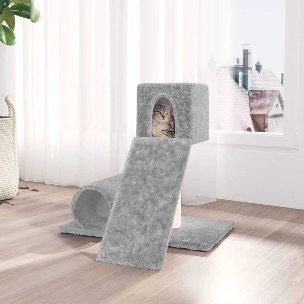 vidaXL Klösträd med klöspelare sisal ljusgrå 59 cm