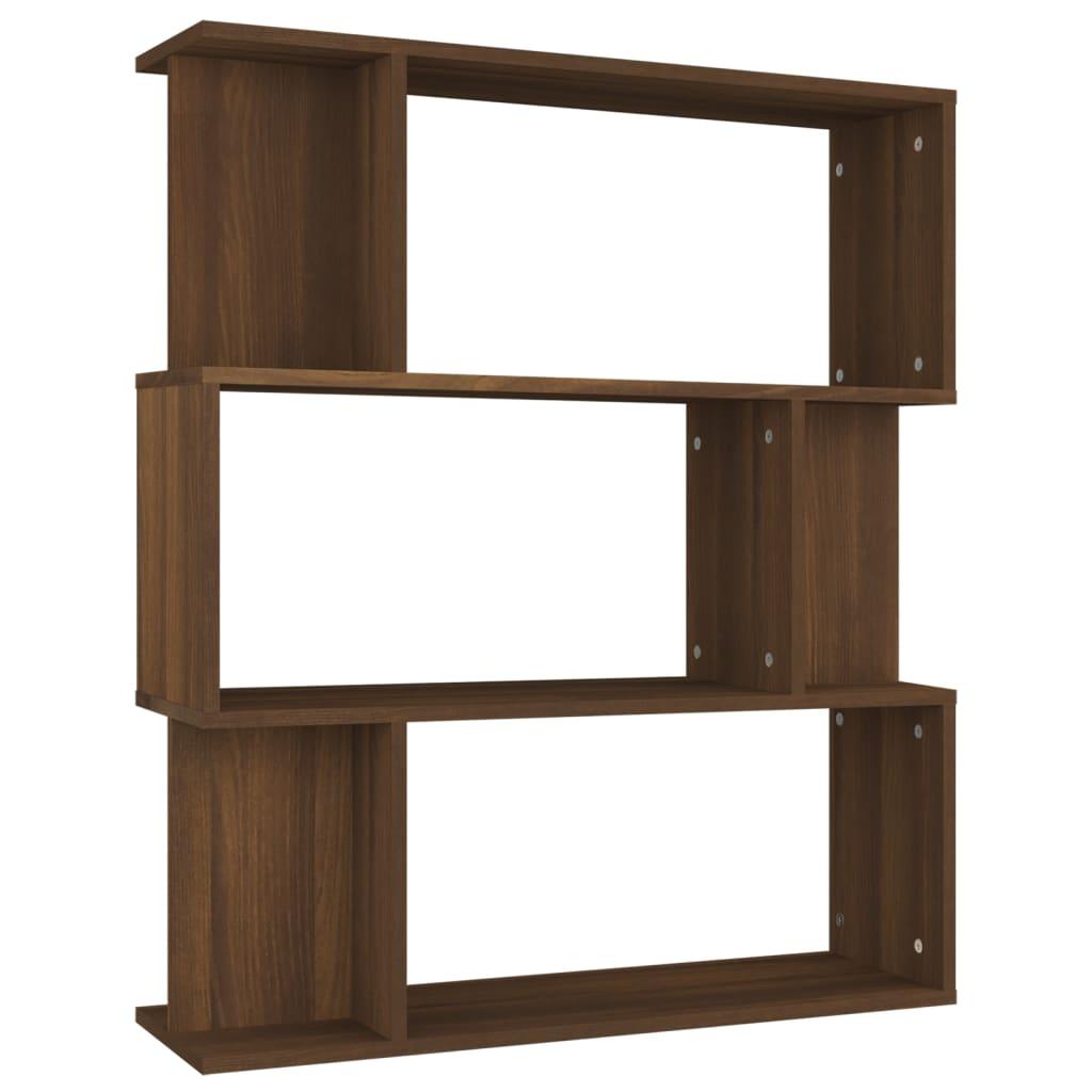 vidaXL Bokhylla/Rumsavdelare Brun ek 80x24x96 cm konstruerat trä