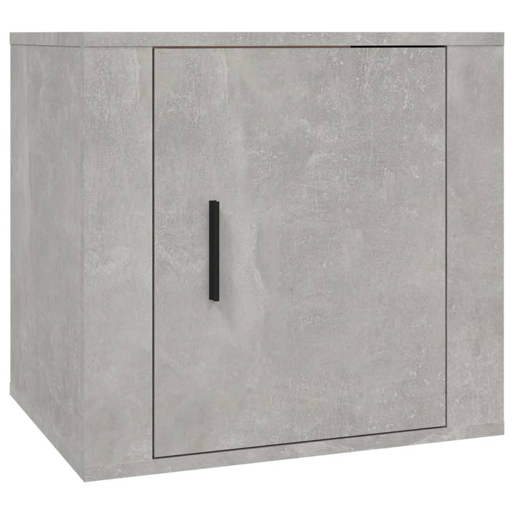 vidaXL Sängbord betonggrå 50x39x47 cm