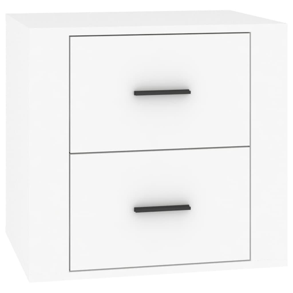 vidaXL Sängbord vit 50x39x47 cm