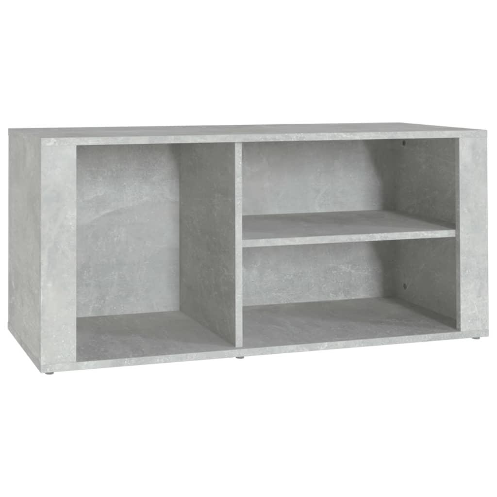 vidaXL Skoskåp betonggrå 100x35x45 cm konstruerat trä