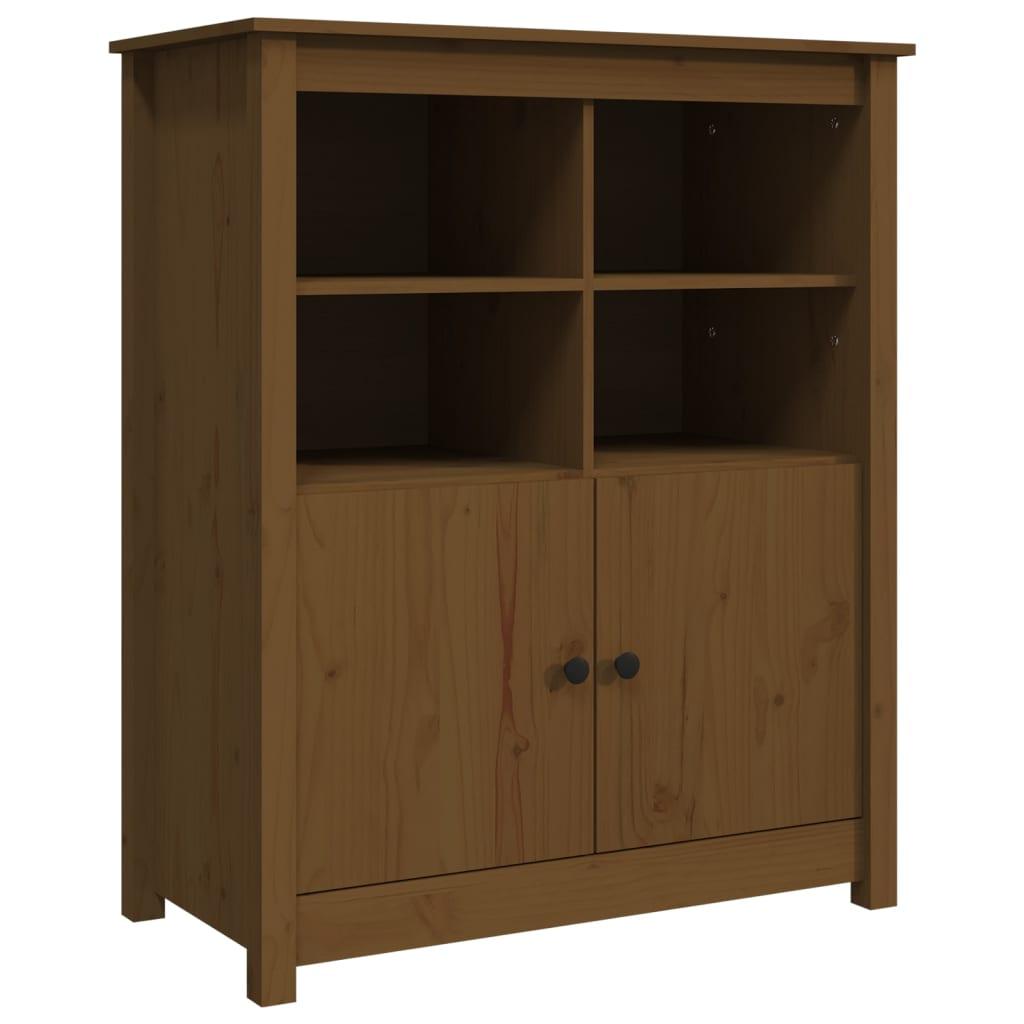 vidaXL Skänk honungsbrun 83x41,5x100 cm massiv furu