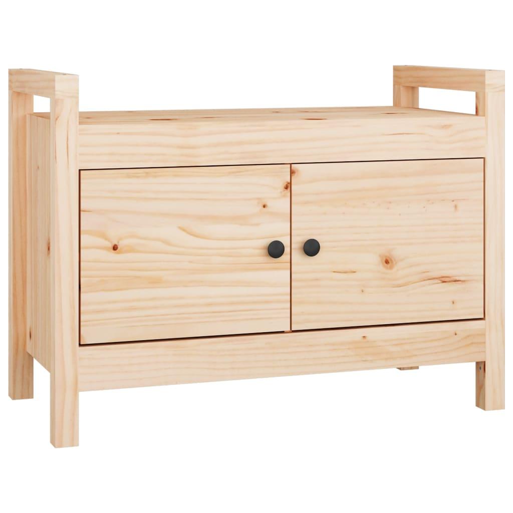 vidaXL Skobänk 80x40x60 cm massiv furu