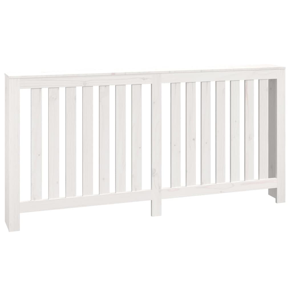 vidaXL Elementskydd vit 169x19x84 cm massiv furu