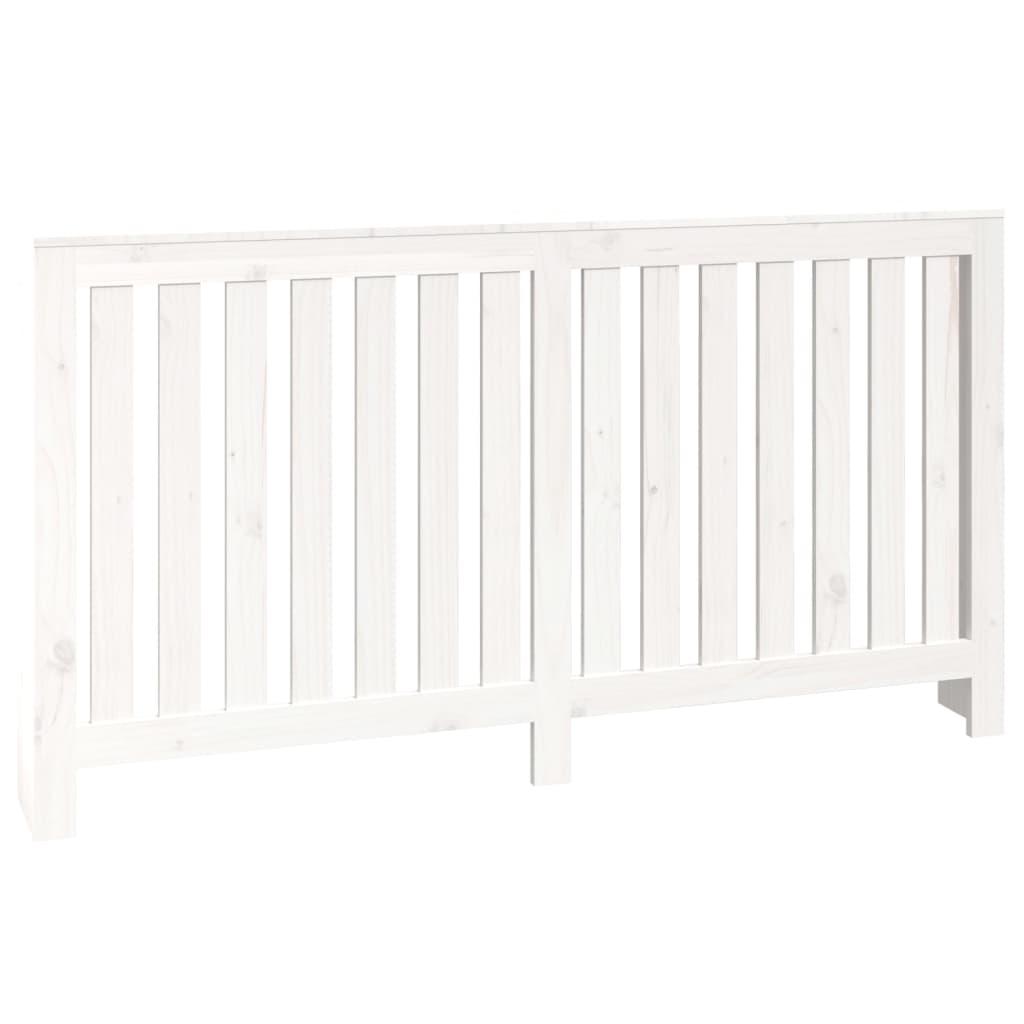 vidaXL Elementskydd vit 153x19x84 cm massiv furu