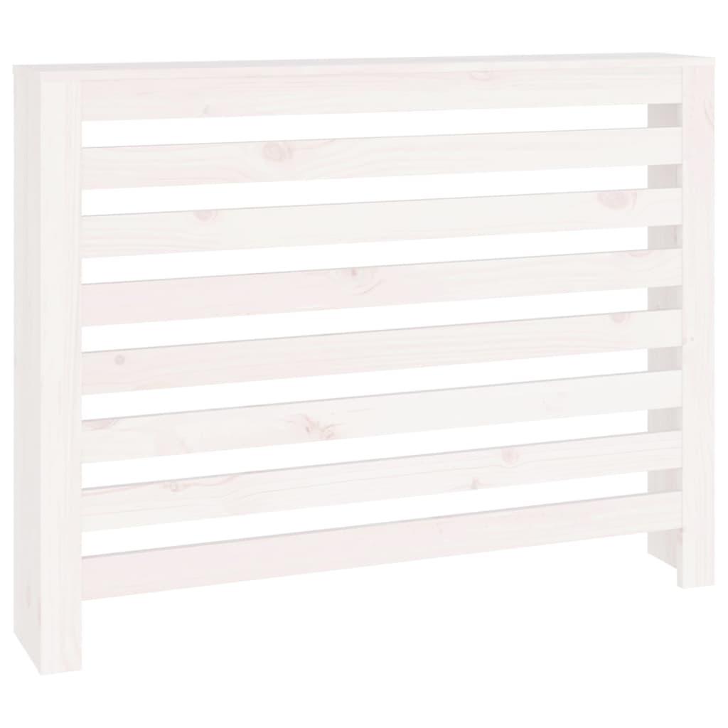 vidaXL Elementskydd Vit 108,5x19x84 cm massiv furu