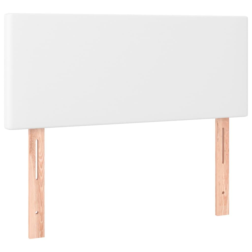 vidaXL Sänggavel vit 90x5x78/88 cm konstläder
