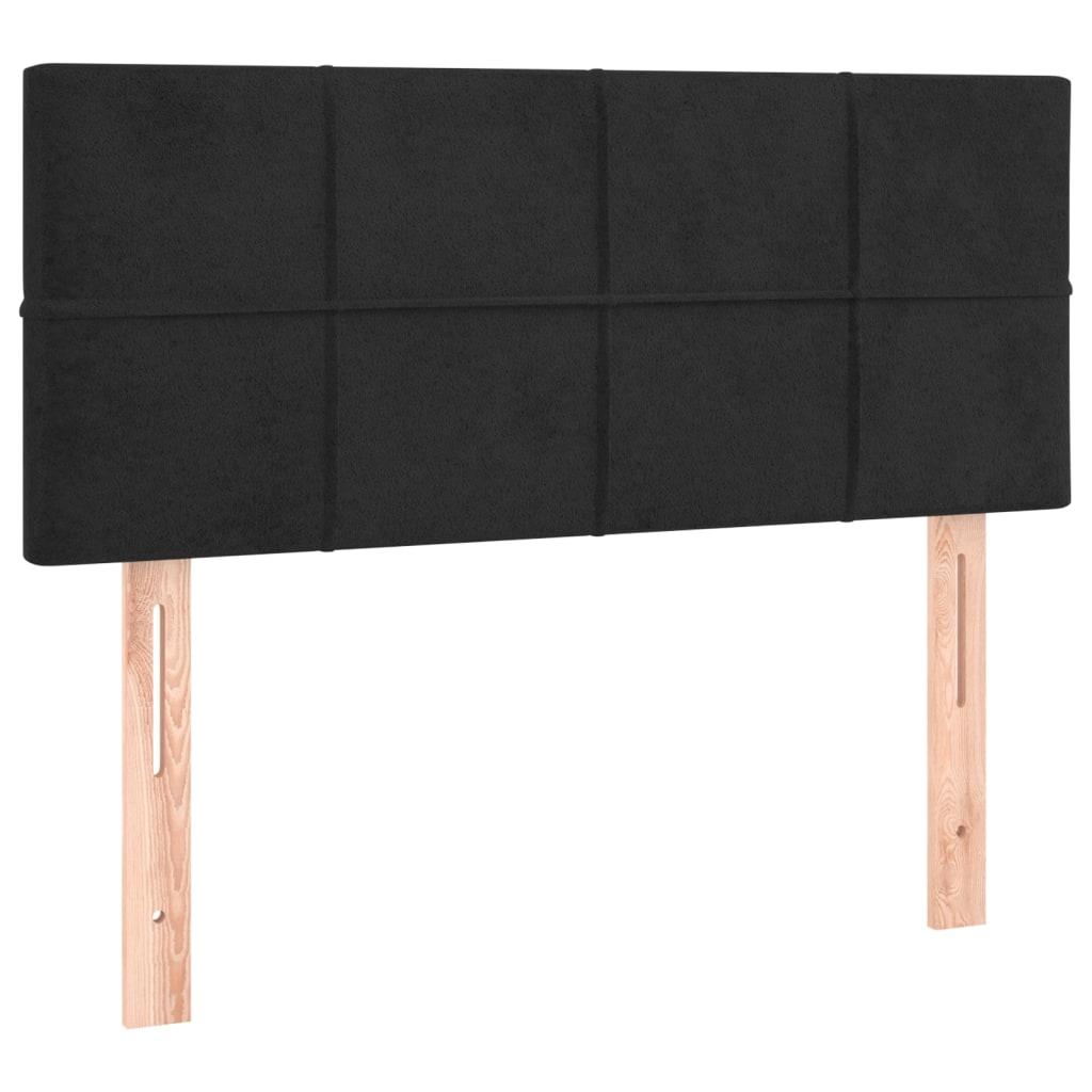 vidaXL Sänggavel svart 90x5x78/88 cm sammet
